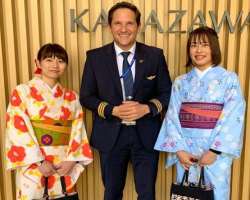 He visited various places including Komatsu, Japan due to his job. He visited various places including Komatsu, Japan due to his job.